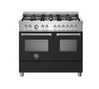 Bertazzoni Master Series MAS106L2ENEC 100cm Wide Black Dual Fuel Freestanding Range Cooker