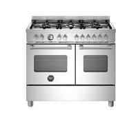 Bertazzoni Master Series MAS106L2EXC 100cm Wide Stainless Steel Dual Fuel Freestanding Range Cooker