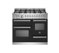 Bertazzoni Master Series MAS106L3ENEC 100cm Wide Black Dual Fuel Freestanding Range Cooker