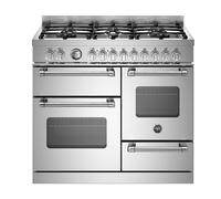 Bertazzoni Master Series MAS106L3EXC 100cm 147L A Rated Stainless Steel Dual Fuel Cooker