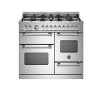 Bertazzoni Master Series MAS106L3EXC 100cm Wide Stainless Steel Dual Fuel Freestanding Range Cooker