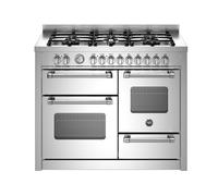Bertazzoni Master Series MAS116L3EXC 110cm Wide Stainless Steel Dual Fuel Freestanding Range Cooker