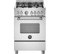 Bertazzoni Master Series MAS64L1EXC 60cm Wide Single Oven Dual Fuel Cooker - Stainless Steel - A Rated, Stainless Steel