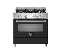 Bertazzoni Master Series MAS95C1ENEC 90cm Wide Black Dual Fuel Freestanding Range Cooker