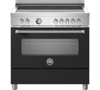 Bertazzoni Master Series MAS95I1ENEC 90cm Electric Range Cooker with Induction Hob - Nero - A Rated