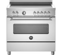Bertazzoni Master Series MAS95I1EXC 90cm wide Electric Range Cooker with Induction Hob - Stainless Steel - A Rated, Stainless Steel