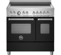 Bertazzoni Master Series MAS95I2ENEC Electric Range Cooker with Induction Hob - Black - A Rated