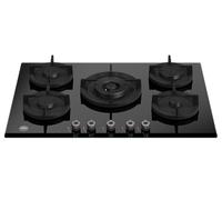 Bertazzoni Pro Series P755CPROGNE 75cm Black Glass Gas Hob with Wok Burner