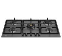Bertazzoni Pro Series P905CPRONE 90cm Matt Black Gas Hob with Central Wok Burner