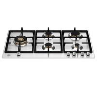 Bertazzoni Pro Series P905LPROX 90cm Stainless Steel Gas Hob with Left Wok Burner