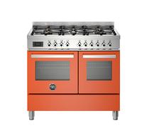 Bertazzoni PRO106L2EXT Professional 100cm 6-Burner Electric Double Oven Range Cooker - Orange