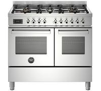 Bertazzoni Professional Series PRO106L2EXT 100cm 123L A Rated Stainless Steel Dual Fuel Range Cooker
