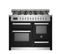 Bertazzoni PRO116L3EXT Professional 110cm 6-Burner Electric Triple Oven Range Cooker - Black