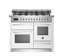 Bertazzoni PRO116L3EXT Professional 110cm 6-Burner Electric Triple Oven Range Cooker - White