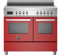 Bertazzoni Professional Series PRO105I2EROT 100cm wide Electric Range Cooker with Induction Hob - Red - A Red