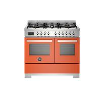 Bertazzoni Professional Series PRO106L2EART2 100cm Wide Orange Dual Fuel Freestanding Range Cooker