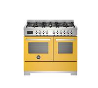 Bertazzoni Professional Series PRO106L2EGIT2 100cm Wide Yellow Dual Fuel Freestanding Range Cooker
