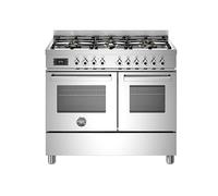 Bertazzoni Professional Series PRO106L2EXT 100cm 123L A Rated Stainless Steel Dual Fuel Range Cooker