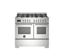Bertazzoni Professional Series PRO106L2EXT2 100cm Wide Stainless Steel Dual Fuel Freestanding Range Cooker