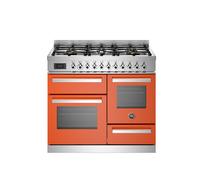 Bertazzoni Professional Series PRO106L3EART2 100cm Wide Orange Dual Fuel Freestanding Range Cooker