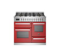 Bertazzoni Professional Series PRO106L3EROT2 100cm Wide Red Dual Fuel Freestanding Range Cooker