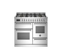 Bertazzoni Professional Series PRO106L3EXT2 100cm Wide Stainless Steel Dual Fuel Freestanding Range Cooker