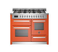 Bertazzoni Professional Series PRO116L3EART2 110cm Wide Orange Dual Fuel Freestanding Range Cooker