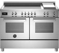 Bertazzoni Professional Series PRO125I2EXT Electric Range Cooker with Induction Hob - Stainless Steel - A Rated, Stainless Steel