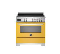 Bertazzoni Professional Series PRO95I1EGIT2 90cm Wide Yellow Induction Freestanding Range Cooker