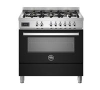 Bertazzoni Professional Series PRO96L1ENET 90cm 103L A Rated Black Dual Fuel Cooker