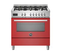 Bertazzoni Professional Series PRO96L1EROT 90cm 103L A Rated Red Dual Fuel Cooker