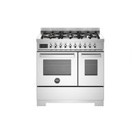 Bertazzoni Professional Series PRO96L2EXT2 90cm Wide Stainless Steel Dual Fuel Freestanding Range Cooker