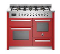 Bertazzoni Professional XG PRO116L3EROT2 110cm Dual Fuel Gloss Red Range Cooker