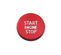 BERTGDA Car Start Stop Button Cover,Fit For A6 C8 A7 4K 2019-2024 Avant Allroad Quattro car engine start stop switch button cover(RED)