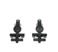 BERTGDA Front Headlight Gray Washer Cover, Fit For LEXUS, LX570 2008-2013 85045-60040 85044-60130 8504460130 Headlamp Spray Nozzle Jet Cap Headlight Cleaning Spray Jet(2 pcs Nozzle)