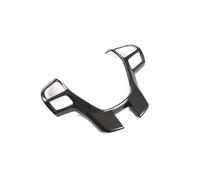 BERTGDA Steering Wheel Cover Trim,Fit For Ford,Everest Ranger 2015-2022 ABS Style Inner Car Button Panel Frame Sticker Decor Steering Wheel Protection Stickers(Carbon)