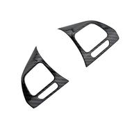 BERTGDA Steering Wheel Cover Trim,Fit For VW,Fit For Golf 6 Mk6 Passat B7 CC EOS Tiguan Jetta Touran Sharan Caddy Badge Bezel Sticker Insert Steering Wheel Protection Stickers(Carbon fiber black)