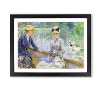 Berthe Morisot Summers Day Classic Painting Framed Print | A4 Black Framed Wall Art | Ready to Hang | Classic Historical Picture | Living Room Bedroom Lounge Office