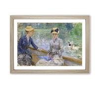 Berthe Morisot Summers Day Framed Print | A2 Oak Framed Wall Art | Ready to Hang | Modern Nature Picture | Living Room Bedroom Lounge Office