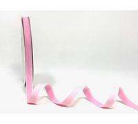 Bertie's Bows 10mm Pale Pink Polyester Velvet Ribbon on a 3m Length (N.B. This is a Cut from a roll, Presented on a Ribbon Card)