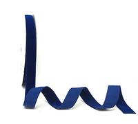 Bertie's Bows 15mm Navy Polyester Velvet Ribbon on a 3m Length (N.B. This is a Cut from a roll, Presented on a Ribbon Card)