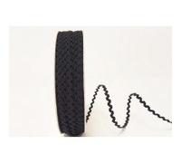 Bertie's Bows Black 5mm RIC Rac Trim on a 3m Length (Cut from a roll and Presented on a Ribbon Card)