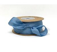 Berties' Bows Blue Grey 13mm 100% Natural Silk Ribbon on a 50m Roll
