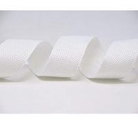 Berties Bows Cotton Blend Heavy Weight Webbing x 5 mtr, White, 5m
