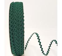 Bertie's Bows Forest Green 5mm RIC Rac Trim on a 3m Length (Cut from a roll and Presented on a Ribbon Card)