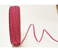 Bertie's Bows Fuchsia 5mm RIC Rac Trim on a 3m Length (Cut from a roll and Presented on a Ribbon Card)
