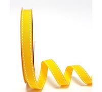 Berties' Bows Golden Yellow 13mm Saddle Stitch Ribbon on a 15m Roll