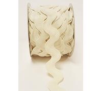 Bertie's Bows Ivory 32mm RIC Rac Trim on a 3m Length (Cut from a roll and Presented on a Ribbon Card)