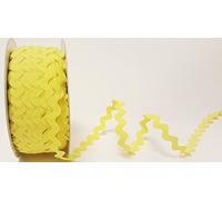 Bertie's Bows Lemon Sorbet 13mm RIC Rac Trim on a 3m Length (Cut from a roll and Presented on a Ribbon Card)