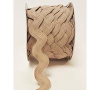 Bertie's Bows Natural 32mm RIC Rac Trim on a 3m Length (Cut from a roll and Presented on a Ribbon Card)